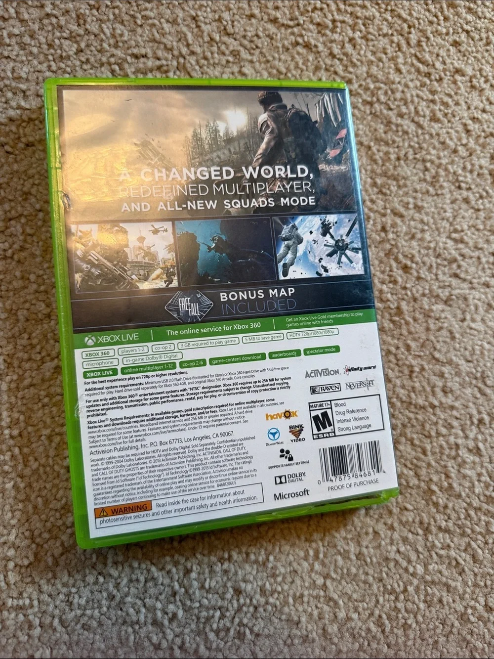 Call of Duty: Ghosts | XBOX 360 | INSTALL DISC ONLY